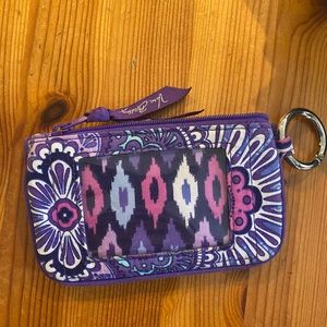 vera bradley purple classic wallet